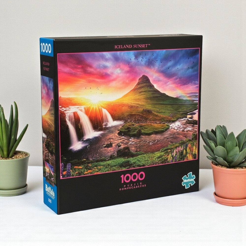 🧩 NEW Iceland Sunset 1000 Piece Jigsaw Puzzle